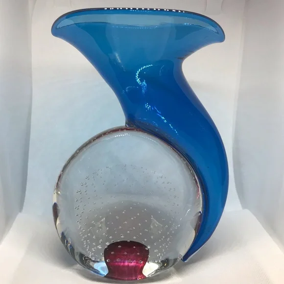 Vintage Young and Constantin Art Glass Vase